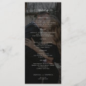 シンプルエレガント写真黒結婚の メニュー (正面)