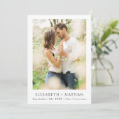 シンプルエレガント写真 | ウェディング セーブザデート (スタンド正面)