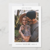 シンプルエレガント写真Save the Date Wedding Invite セーブザデート (正面)