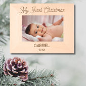 シンプルエレガント初めてのクリスマス レーザー彫刻フレーム