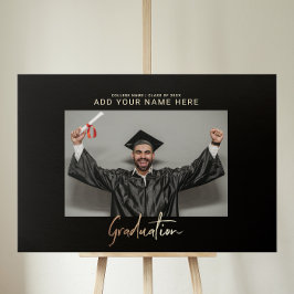 シンプルエレガント卒業写真 メタルプリント