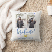 シンプルエレガント卒業式金ゴールドのCAP感謝していスクリプト クッション (ブランケット)