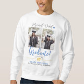 シンプルエレガント卒業式金ゴールドのCAP感謝していスクリプト スウェットシャツ (正面)