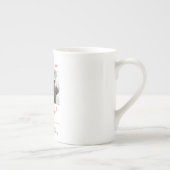 シンプルエレガント卒業式金ゴールドのCAP感謝していスクリプト ボーンチャイナマグカップ (右)