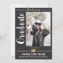 シンプルエレガント卒業金ゴールド感謝していCapスクリプトT