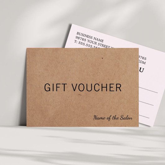 シンプルエレガント印刷クラフトバラ美しいギフトカード