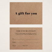 シンプルエレガント印刷クラフト美しい (正面&裏面)