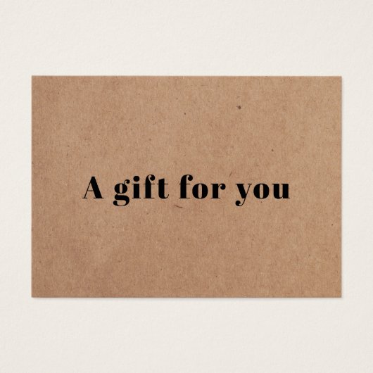 シンプルエレガント印刷クラフト美しい (正面)