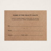 シンプルエレガント印刷クラフト美しい (裏面)