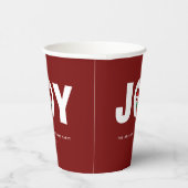 シンプルエレガント可愛いサンタクリスマスジョイパーティー 紙コップ (右)