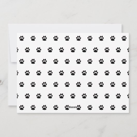 シンプルエレガント可愛い写真犬クリスマス シーズンカード (裏面)