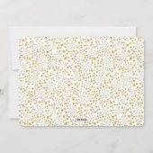 シンプルエレガント可愛い3枚金ゴールドグリッター新年 シーズンカード (裏面)