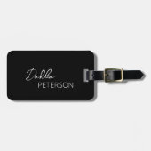 シンプルエレガント名モダン ラゲッジタグ (正面横)