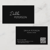 シンプルエレガント名モダン 名刺 (正面/裏面)