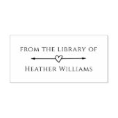 シンプルエレガント名前をカスタムするの書庫 ラバースタンプ (インプリント)