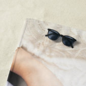 シンプルエレガント名結婚のハネムーン ビーチタオル (インサイチュ)