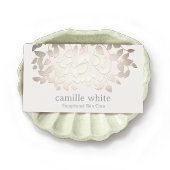 シンプルエレガント外科フェイク金ゴールド葉スパ 名刺