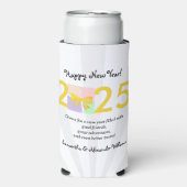 シンプルエレガント大晦日ギフトボックスボウ2025 スリム缶クーラー (Seltzer正面)