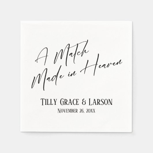 シンプルエレガント天国 スタンダードカクテルナプキン (正面)