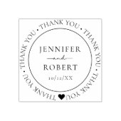 シンプルエレガント夫婦あり結婚と ラバースタンプ (インプリント)