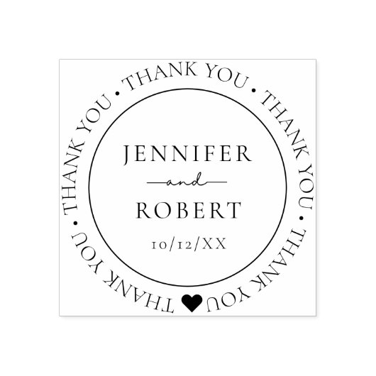 シンプルエレガント夫婦あり結婚と ラバースタンプ (インプリント)