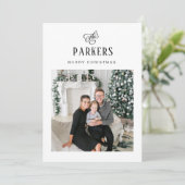 シンプルエレガント姓 | 1枚の写真 シーズンカード (スタンド正面)