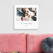 シンプルエレガント家族の写真 キャンバスプリント (インサイチュ (リビング))