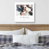 シンプルエレガント家族の写真 キャンバスプリント (インサイチュ (寝室))