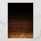 シンプルエレガント家族クリスマスホリデーパーティー 箔招待状 (裏面)