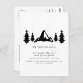 シンプルエレガント山松結婚発表 ポストカード (正面/裏面)