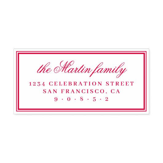 シンプルエレガント差出人住所 セルフインキングスタンプ (デザイン)