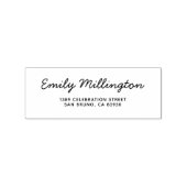 シンプルエレガント差出人住所 ラバースタンプ (インプリント)