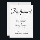 シンプルエレガント延期結婚発表 招待状<br><div class="desc">お客様にシンプルお知らせするもしための名刺が用意され結婚ている。テンプレートフィールドを使用して個人詳細を追加し、このミニマルエレガントリストデザインを自分のものにする。白い背景は任意の色に変更できる。すべてのフォントと色も編集可能。特別な要請や支援を受けカスタマイズて連絡を。コレクションには別の文言を持つ他の作品が用意されている。</div>