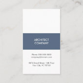 シンプルエレガント建築業 名刺 (裏面)