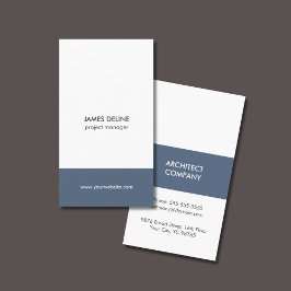 シンプルエレガント建築業 名刺