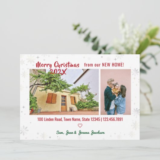 シンプルエレガント引っ越しました 案内状 (スタンド正面)