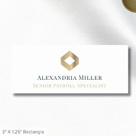 シンプルエレガント従業員名タグ 名札