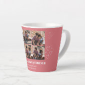 シンプルエレガント恋バレンタインのカップル写真 カフェラテマグ (右アングル)