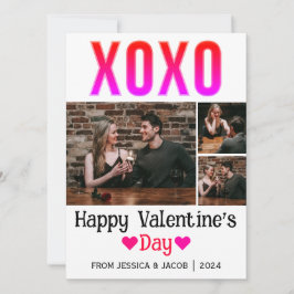 シンプルエレガント恋バレンタインのカップル写真 シーズンカード