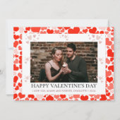 シンプルエレガント恋バレンタインのカップル写真 シーズンカード (正面)
