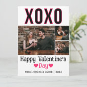 シンプルエレガント恋バレンタインのカップル写真 シーズンカード (スタンド正面)