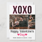 シンプルエレガント恋バレンタインのカップル写真 シーズンカード (正面)