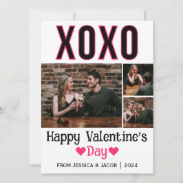 シンプルエレガント恋バレンタインのカップル写真 シーズンカード