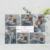 シンプルエレガント恋バレンタインのカップル写真 シーズンカード (スタンド正面)