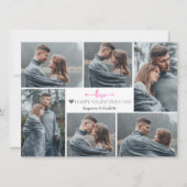 シンプルエレガント恋バレンタインのカップル写真 シーズンカード (正面)