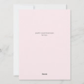 シンプルエレガント恋バレンタインのカップル写真 シーズンカード (裏面)