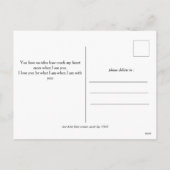 シンプルエレガント恋バレンタインのカップル3写真 シーズンポストカード (裏面)