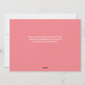 シンプルエレガント恋バレンタインのカップル4枚の写真 シーズンカード (裏面)