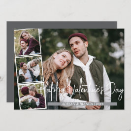 シンプルエレガント恋バレンタインのカップル4枚の写真 シーズンカード