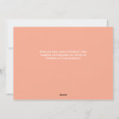 シンプルエレガント恋バレンタインのカップル4枚の写真 シーズンカード (裏面)